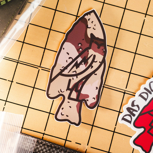 Chocolate Chip Arrowhead Sticker