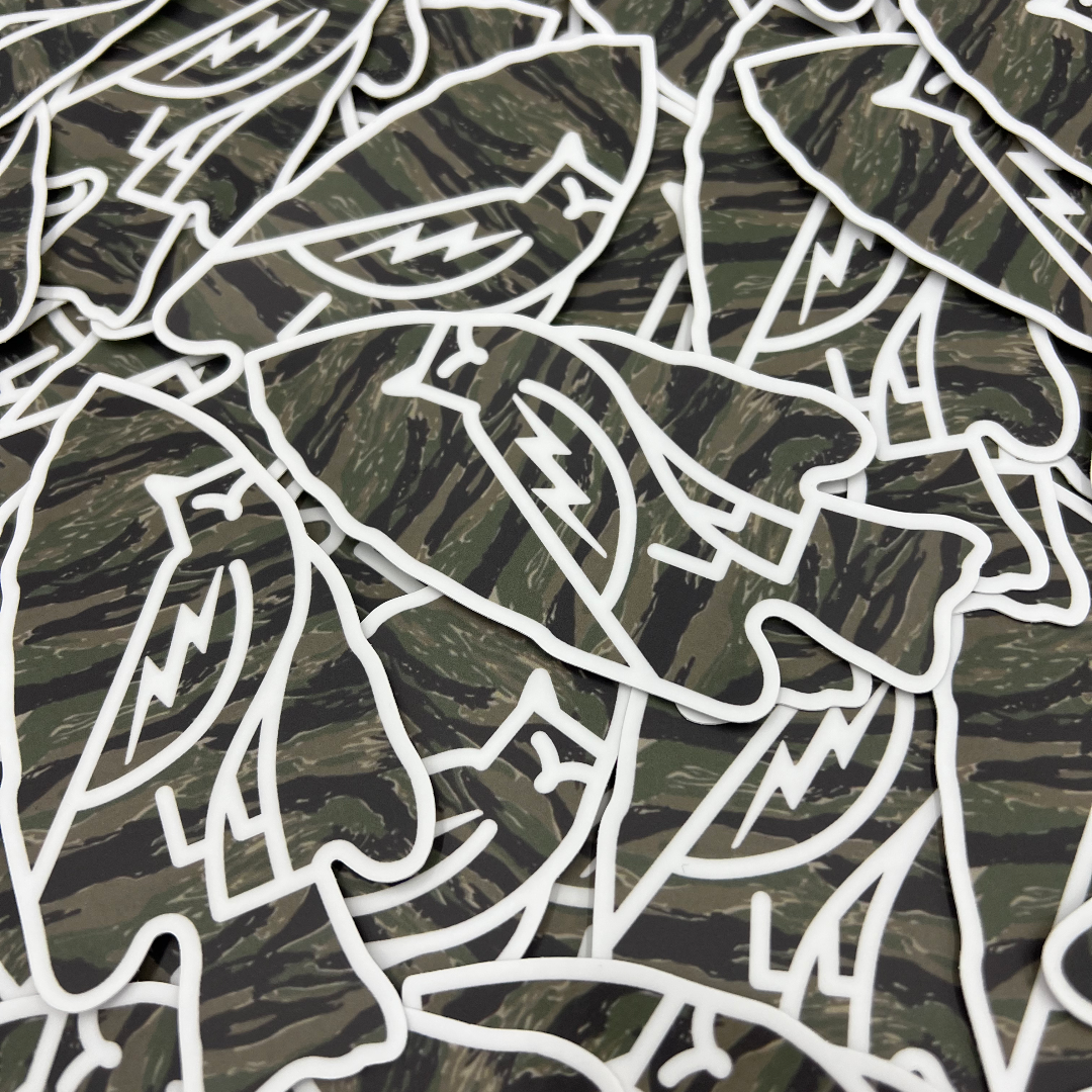 Tiger Stripe Arrowhead Sticker – Llano Rifleman Company, LLC